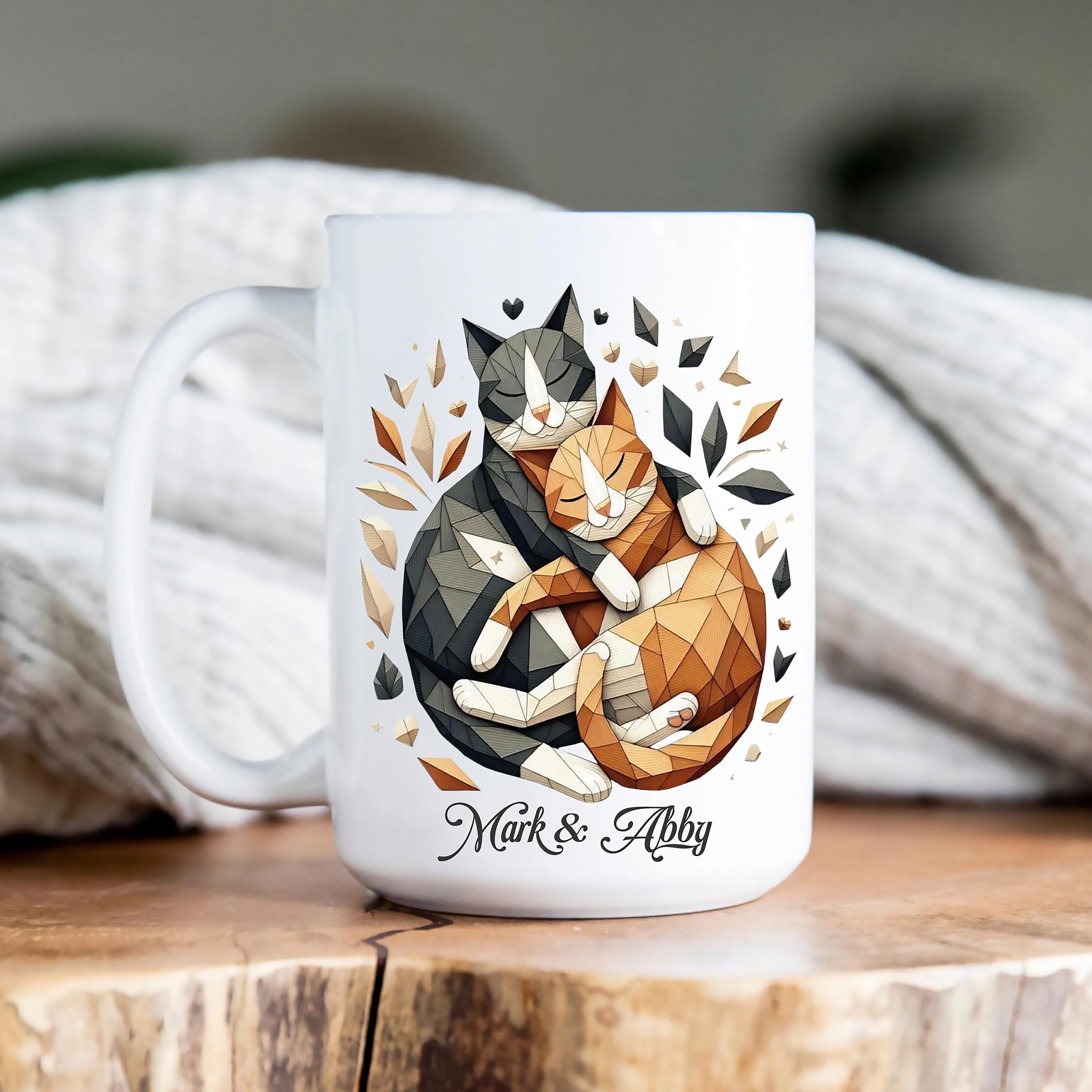 Cat Mug, Cute Cat Mug, Cat Lover Gift, Crazy Cat Lady, Cat Dad, Cat Mom, Black Cat, Funny Cat Mug, Cat Coffee Mug, Cat Cup 15oz