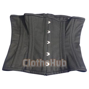 Handmade Steel Boned Corset – Heavy Duty Underbust Waist Trainer Belt, Gothic Steampunk, Cosplay, Plus Size, Victorian Shaper C61C