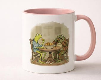 Funny Frog Coffee Mug – Cute Frog Illustration Mug – Frog Lover Gift – Funny Animal Mug – Cute Frog Cup – Kermit Style Frog Mug – Frog Art