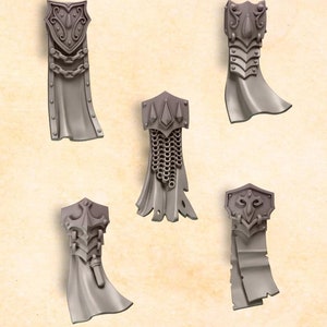 3d Printed Loincloths x 10 Crimson Lords Accessory Armor Upgrade Bits Kitbash Bits Greytide Studio