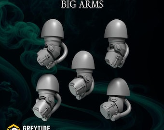 3d Printed Big Arms Eternal Pilgrims Bits Big Scale Arm Upgrade Bits Kitbash Bits Greytide Studio