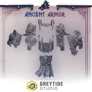 3d Printed Dread Upgrade Bits Primal Hounds Ancient Armor Kit Wolf Bits Conversion Kitbash Bits Greytide Studio