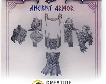 3d Printed Dread Upgrade Bits Primal Hounds Ancient Armor Kit Wolf Bits Conversion Kitbash Bits Greytide Studio