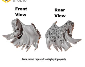 3d Printed Big Hero Cloak x 5 Primal Hounds Big Scale Expansion Upgrade Bits Kitbash Bits Greytide Studio