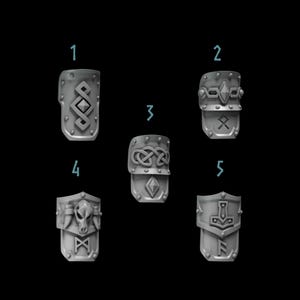 3d Printed Greaves Primal Hounds Wolf Armor Upgrade Bits Kitbash Bits Greytide Studio