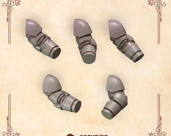 3d Printed Arms Only x 10 No Hands Prime Scale Crimson Lords Upgrade Bits Upgrade Bits Kitbash Bits Greytide Studio