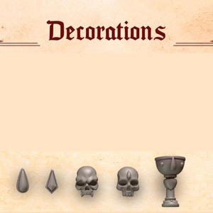 3d Printed Armor Upgrade x 15 Crimson Lords Armor Decoration Embellishment Angelic Decoration Armor Upgrade Bits Kitbash Greytide Studio