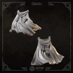 3d Printed Big Cloaks x 5 Eternal Crusader Bits Termi Cloak Upgrade Bits Kitbash Bits Greytide Studio
