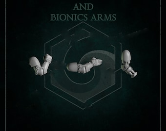 3d Printed Arms Only No Weapons Bionics Poses Eternal Pilgrims Prime Upgrade Bits Crusader Templar Upgrade Bits Kitbash Bits Greytide Studio