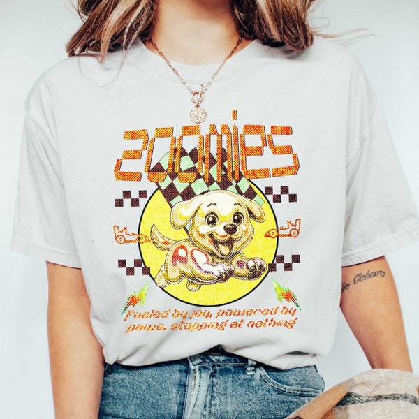 Lightning powered zoomies, yellow lab, Comfort Colors 1717 t-shirt, yellow labrodor lover gift