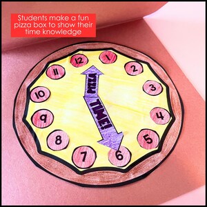 Telling Time Pizza Craft | Math Craft for Kids | Telling Time Activity ...