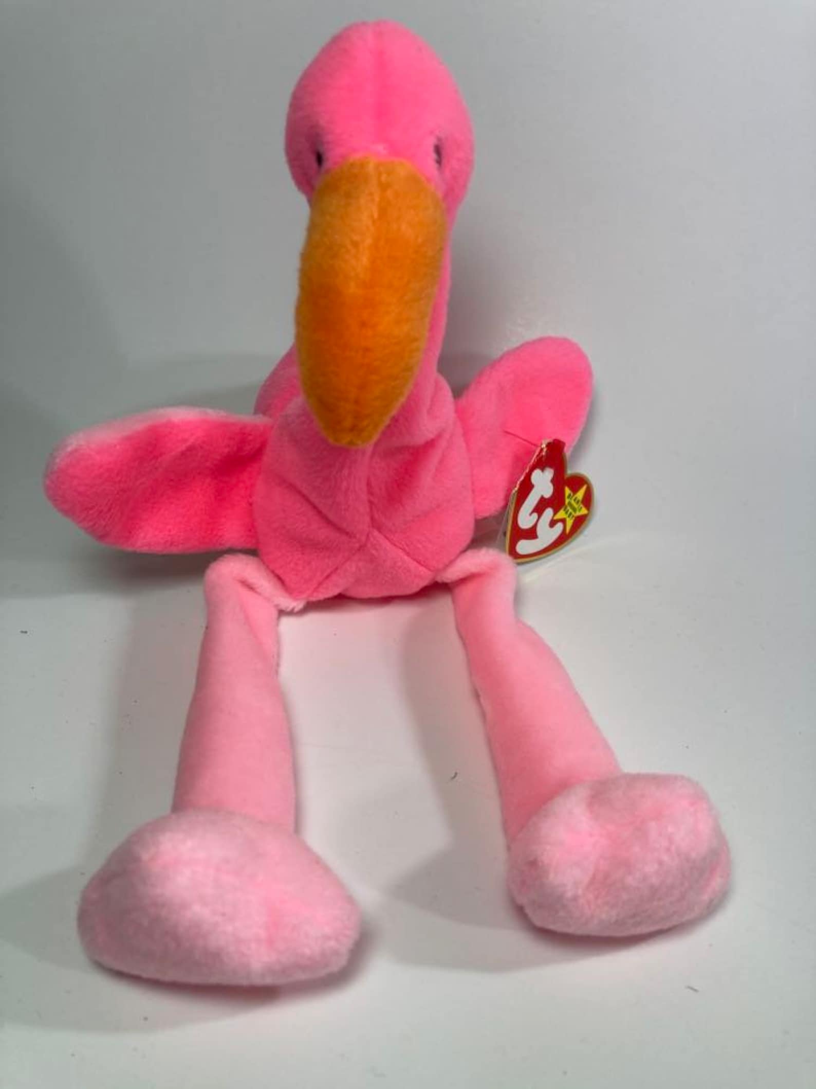 Extremely Rare ERROR Ty Beanie Baby pinky'95 With gracie '96 Swing-tag