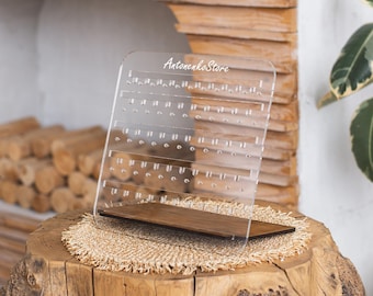 Acrylic jewelry display, Personalized jewelry stand, Acrylic earring holder, Earring display stand for vendor, Earring organizer tray