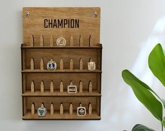 Custom baseball ring holder, Baseball rings wall display, Softball ring shelf,Softball ring display,Championship ring stand,Sports ring case