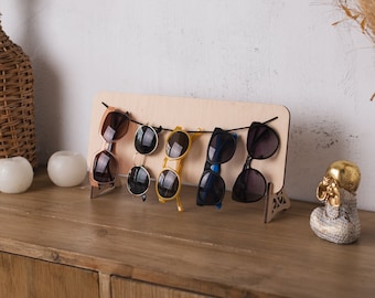Sunglasses hanger, Sunglasses holder wood, Eyeglasses stand, Sunglasses organizer, Glasses holder for desk, Eyeglasses holder multiple
