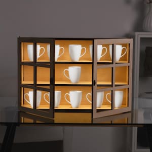 Tea cup display wall cabinet - Etsy 日本
