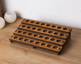 Essential oil roller holder, Essential oil tiered rack, Roller bottle display, Essential oil stand, Essential oil storage, Oil bottle rack