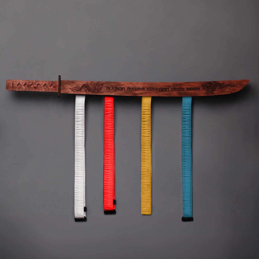 Karate Belt Display Rack, Martial Arts Belt Holder, Martial Arts Belt ...