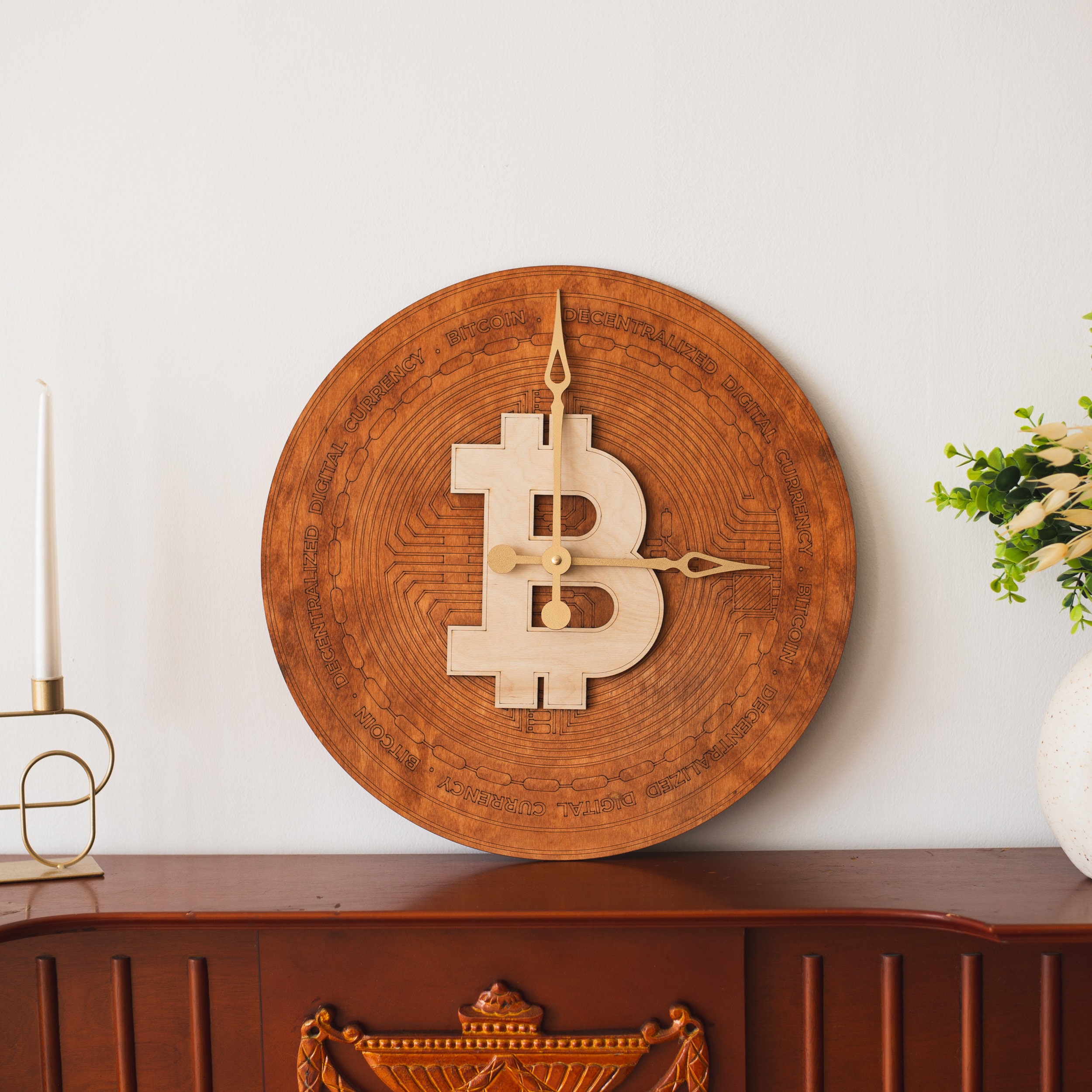 Crypto Coin Clock, Trading Coin Clock, Crypto Wall Art, Crypto Wall Clock,  Cryptocurrency Wall Clock, Blockchain Wall Clock - Etsy