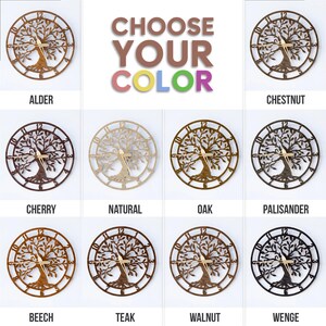 Tree Wall Clock, Tree of Life Wall Clock, Nature Wall Clock, Forest ...