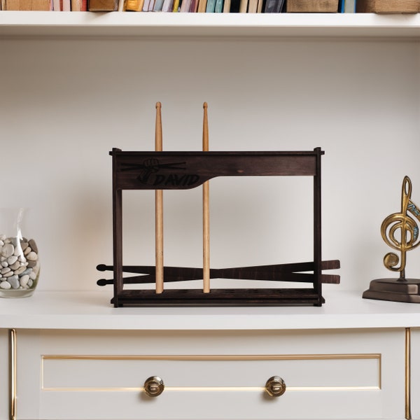 Drum stick holder, Drum stick display case, Drum stick wall mount, Drum stick stand, Drum stick rack, Drum stick storage, Drummer gifts