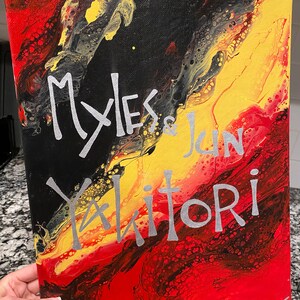 Custom fluid art painting