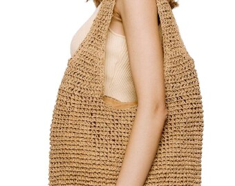 Hobo Straw Shoulder Bag