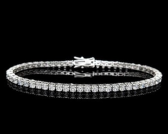 Tennis Bracelet Round Cut Created Diamond 925 Sterling Silver