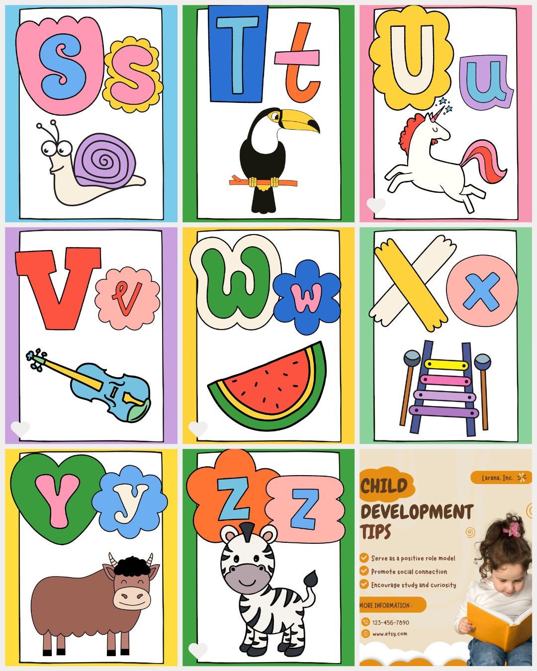 Alphabet Flashcards for Toddlers ABC Printable Flash Cards ABC Alphabet Flashcards for Toddlers ABC Printable Flash Cards ABC
