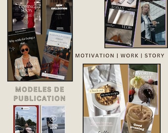 40 modèles de bobines vidéo Instagram | style de vie | marketing Instagram | luxury reel | publication | motivation | work | story faceless