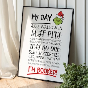 Christmas Grinch Wall Decor, Xmas Decor, Grinch Wall Art, Funny Sayings, Holiday Decor, Living Room Wall Art, Funny Gift, Grinch Decor