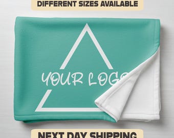 Custom Logo Blanket, Custom Gift, Business Logo Gift, Logo Blanket, Corporate Gifts, Company Logo Blanket, Office Gifts, Small Business Gift