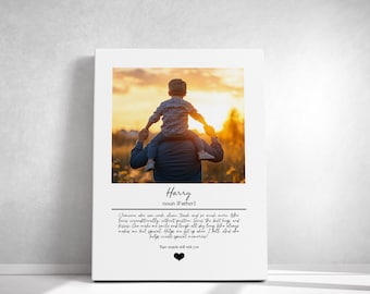 Personalized Photo Canvas Print, Family Portrait Art
