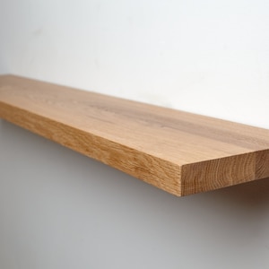 Oak Floating Shelves for Modern Design – Custom Wall Shelf, Wood Shelf, Kitchen Shelves, Living room Shelf, Bedroom Shelf, Handmade Shelves