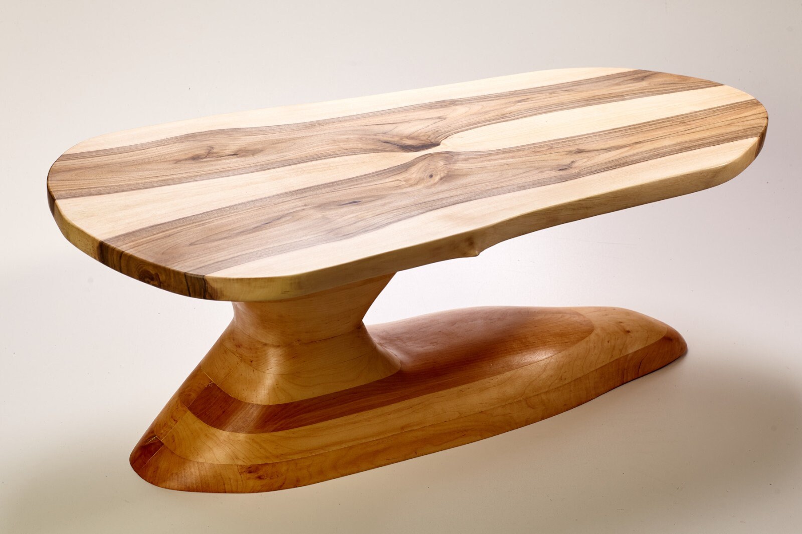 Wooden Coffee Table Sculpture, Live Edge Coffee Table, Walnut Coffee ...