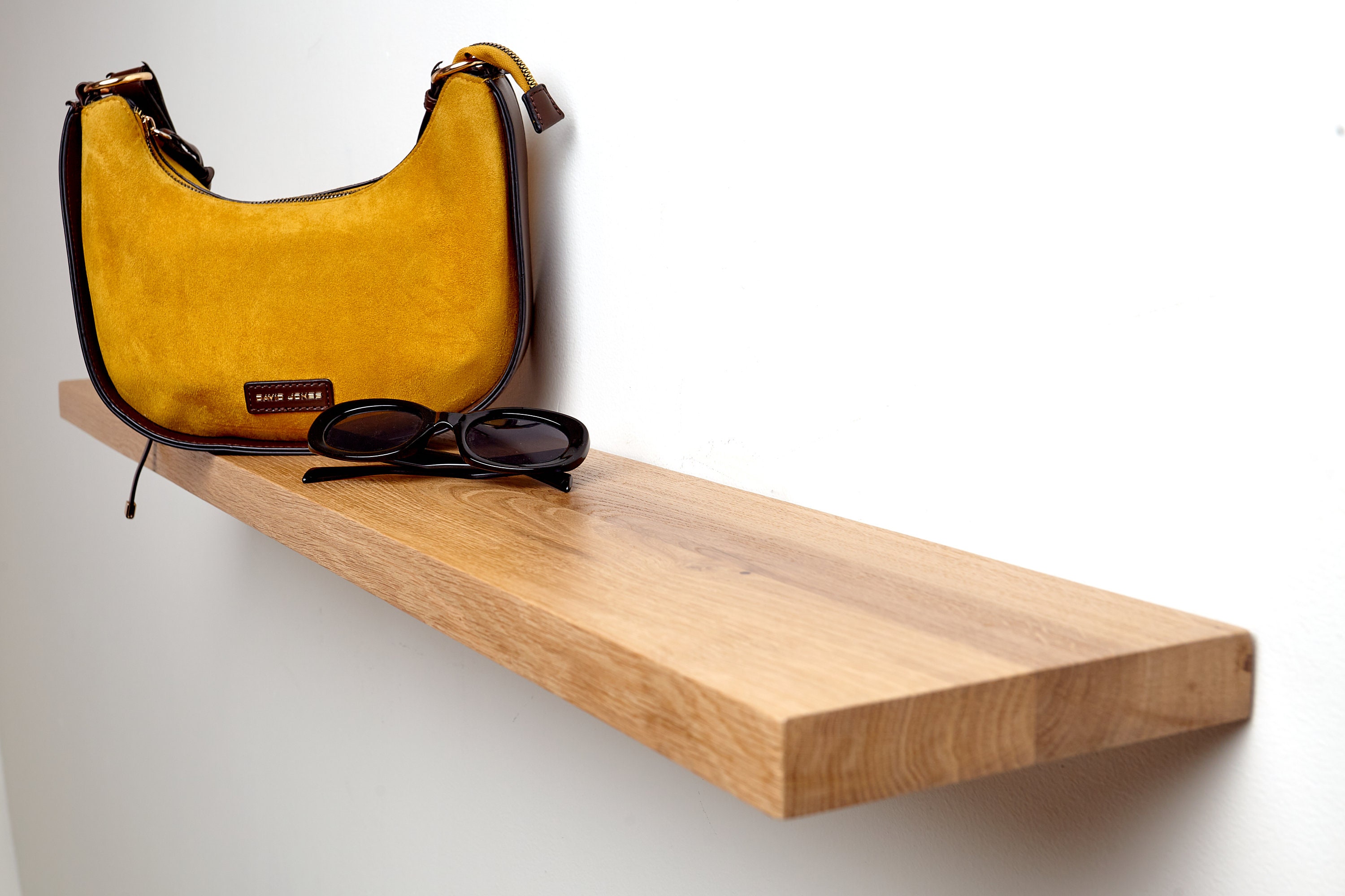 Oak Floating Shelves, Live Edge Oak Floating Shelves, Kitchen Shelves