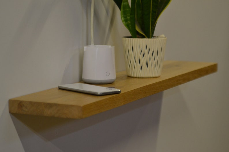 Oak Floating Shelves, Live Edge Oak Floating Shelves, Kitchen Shelves