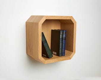 Schwebendes Eichen Regal | Wandregal - Modernes Wohndekor
