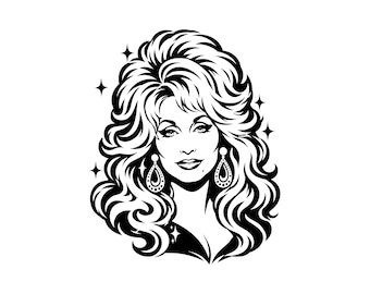 Dolly Parton SVG, Country Music Singer Cut File