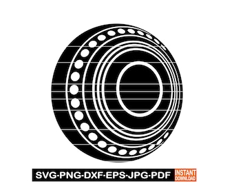 Lawn Bowls SVG, PNG, DXF, Bowling Ball Silhouette Clipart, Lawn Bowling Vector for Cricut, Sports Cut File, Laser Engraving Design