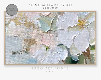 Samsung Frame TV Art, Textured Abstract Frame TV Painting, Oil Painting Frame TV Art, Modern living decor, Instant Digital Download TV262