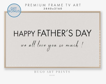 Fathers day Samsung frame tv art | art for frame tv | fathers day sign poster | fathers day decor | Father's day tv art | digital download