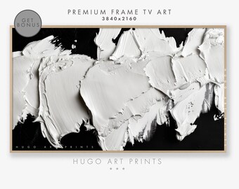 Arte TV con cornice Samsung, arte TV con cornice moderna in bianco e nero, arte TV con cornice in bianco e nero arte moderna in bianco e nero, download digitale istantaneo