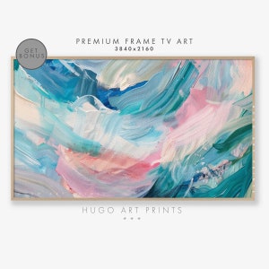 Samsung Frame TV Colorful Summer Abstract Painting | Modern House Decor, Contemporary Painting Frame TV Modern Abstract Art Digital Download