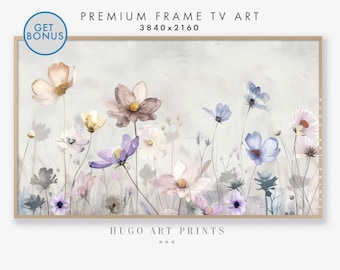 Samsung Frame tv Art spring summer Frame TV Art Flower Field, Flowers TV Art, Floral Digital Art, Wildflowers Digital Art for Frame tv TV148