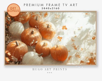 Samsung Frame TV Art, Pumpkin Pile Fall Tv Art, Fall wall art Decor, Halloween Decor, Farmhouse Art, Digital Download TV Art | Apple Tv Art