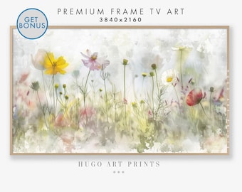 Samsung Frame tv Art spring summer Frame TV Art Flower Field, Flowers TV Art, Floral Digital Art, Wildflowers Digital Art for Frame tv TV149
