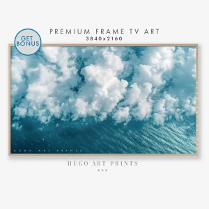 Samsung Frame Tv Art | Digital Art For Frame Tv | Cloud Painting | Digital Download | Beach House Decor | Summer Samsung TV Frame Art TV108