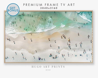 Samsung Frame Tv Art | Beach Art For Frame Tv | Ocean Tv Art | Digital Download | Summer Samsung TV Frame Art, Instant Download, Decor TV090