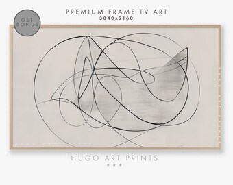 Samsung Frame TV Minimalism painting art, Abstract lines, Neutral Tones Minimalist tv art, Modern Decor, Digital Download Frame TV Art TV257